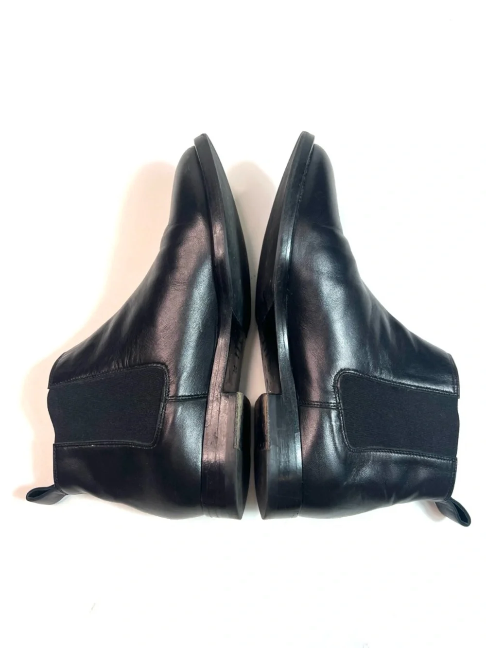 Jenni Kayne Black Leather Chelsea Boots Size 37.5 - US 7.5
